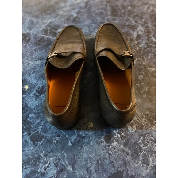 Bally Brown Colbar Leather Loafers Size